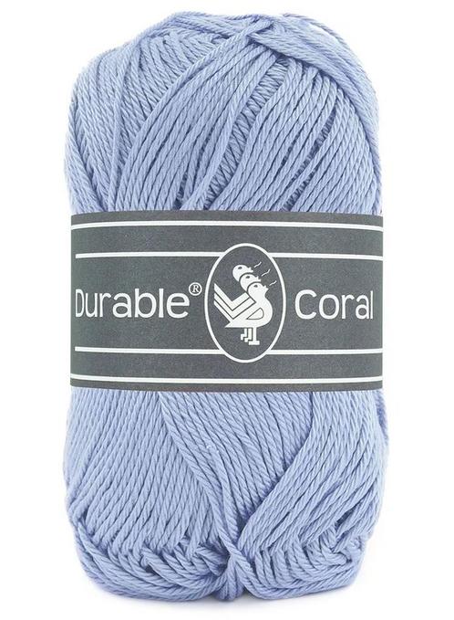 Durable Coral - 319 soft blue - Gemerceriseerd Katoen Gare, Hobby en Vrije tijd, Breien en Haken, Ophalen of Verzenden