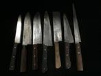 Set of 7 / Japanese Vintage Kitchen Knife - Keukenmes -