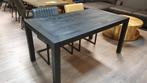 Eettafel recht | 280x100cm  | Mangohout | Zwart, Huis en Inrichting, Tafels | Eettafels, Ophalen, Nieuw, Industrieel