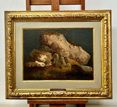 Antonio Fontanesi (1818–1882) - L’Eremo del caffè degli, Antiek en Kunst, Kunst | Schilderijen | Klassiek