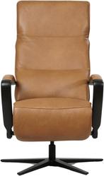 leren industriële relaxfauteuil - zithoogte hoog -  ( leer), Huis en Inrichting, Fauteuils, Nieuw, Ophalen of Verzenden, 50 tot 75 cm