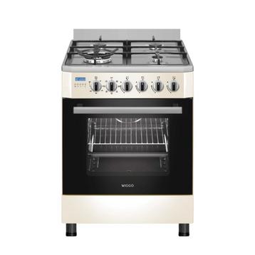 Wiggo WO-E639R(CX) Serie 9 - Gasfornuis - Wok - Creme Rvs beschikbaar voor biedingen