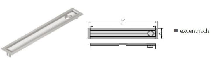 ACO FlexDrain E douchegoot  887 VFE, Doe-het-zelf en Verbouw, Sanitair, Ophalen of Verzenden