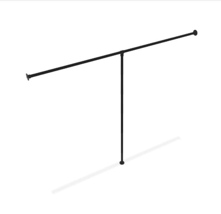 Industrieel Kledingrek Rouen| Vierkant Zwart 25x25 mm | Vloe, Kleding | Dames, Kledingrekken, Ophalen of Verzenden