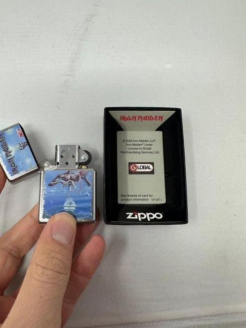 Zippo - Zippo - Aansteker - Staal, Zilver, Turkoois, Verzamelen, Rookartikelen, Aanstekers en Luciferdoosjes
