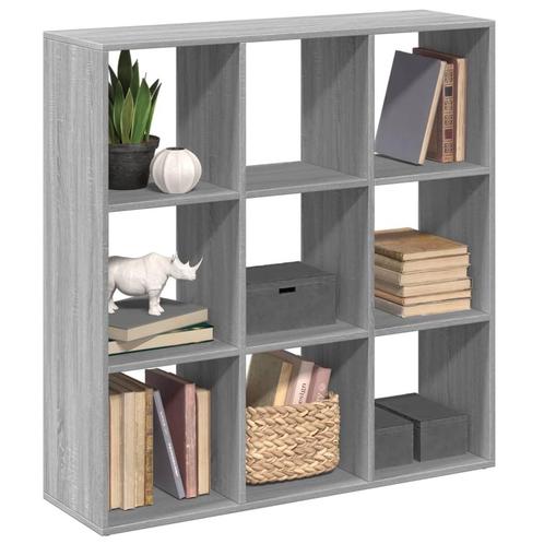 vidaXL Kamerscherm / boekenkast 102x29x103,5 cm hout grijs, Huis en Inrichting, Kasten | Boekenkasten, Nieuw, Overige houtsoorten
