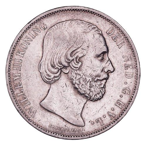 2½ Gulden 1850-1874 Willem III ZFr, Postzegels en Munten, Munten | Nederland, Verzenden