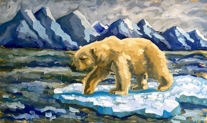 Evan Kotowsky - Le royaume fragile - XXL, Antiek en Kunst, Kunst | Schilderijen | Modern