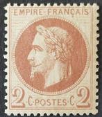 Frankrijk 1870 - Napoleon III-laureaat, 2 el. licht, Gestempeld