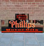 Phillips Motor Oils Groot Stalen Bord - 122 x 56cm, Verzamelen, Merken en Reclamevoorwerpen, Ophalen, Gebruikt