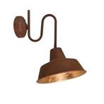Industriële wandlamp roest met gouden binnenkant - Factory, Huis en Inrichting, Lampen | Wandlampen, Nieuw, Overige stijlen