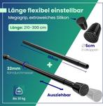2dekans | LOBUX® - Gordijnstang zonder boren [zwart,, Huis en Inrichting, Ophalen of Verzenden, Zo goed als nieuw, Overige kleuren