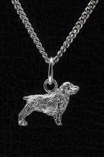 Zilveren Sussex spaniel ketting hanger - klein, Verzenden, Nieuw