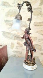 Tafellamp - Glas, Hars, Marmer - Stijl Art Nouveau