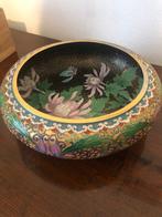 Penseelwasser - cloisonne schaal - Emaille