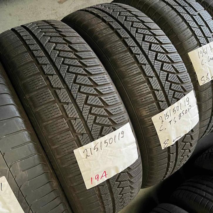 2 x Continental Winter TS850P 215-50-19 Winterbanden 8mm, Auto-onderdelen, Banden en Velgen, 19 inch, Winterbanden, 215 mm, Personenwagen