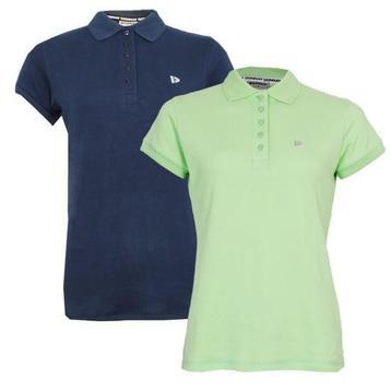Donnay Donnay Dames - 2-Pack - Polo Shirt Lisa - Donkerblauw beschikbaar voor biedingen