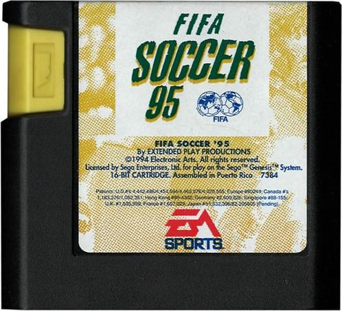 Fifa 95 (losse cassette) (Sega MegaDrive), Spelcomputers en Games, Games | Sega, Gebruikt, Verzenden
