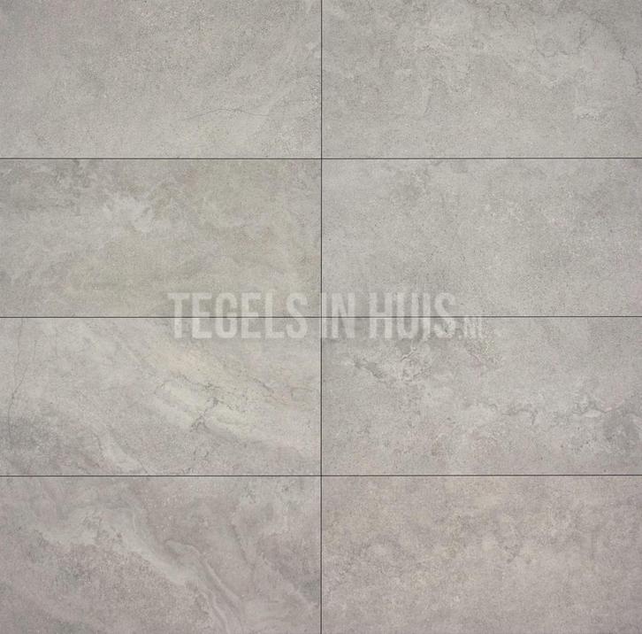 Vloertegel / wandtegel pietrastone zilver grijs 30x60, Doe-het-zelf en Verbouw, Tegels, Vloertegels, Nieuw, 10 m² of meer, Ophalen