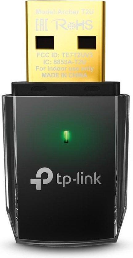 TP-Link Archer T2U - Wireless Netwerkadapter - Zwart, Computers en Software, Overige Computers en Software, Zo goed als nieuw