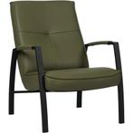 Leren fauteuil Level - Toledo Olive (olijf/goen), Huis en Inrichting, Fauteuils, Nieuw, Ophalen of Verzenden, 50 tot 75 cm, Leer