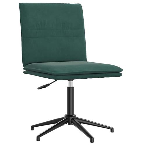vidaXL Eetkamerstoel fluweel donkergroen, Huis en Inrichting, Stoelen, Nieuw, Verzenden