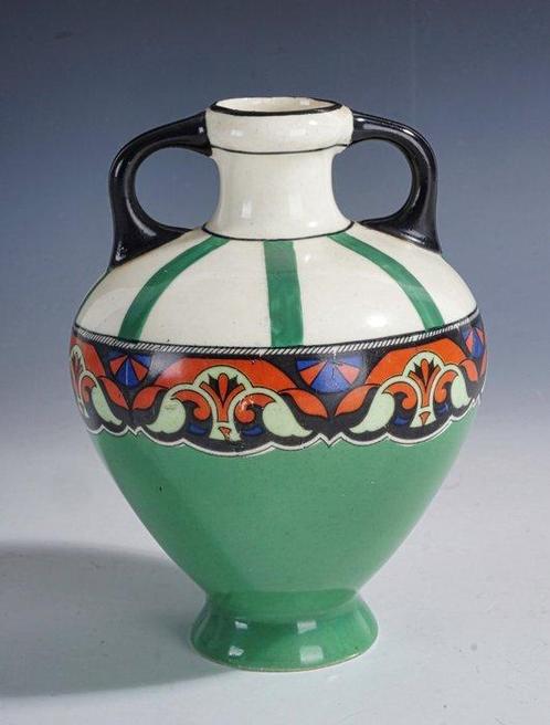 Porzellan- und Steingutfabrik Gustav Bihl & Co - Vaas - Art, Antiek en Kunst, Antiek | Glas en Kristal