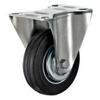 Tarsus Bokwiel - 125 mm - Stalen Velg - Massieve Rubberba..., Doe-het-zelf en Verbouw, Zwenkwielen, Ophalen of Verzenden, Nieuw