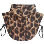 SALE! Los blouse kraagje met panterprint - RUIM ASSORTIMENT, Maat 38/40 (M), Bruin, Verzenden, Nieuw