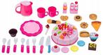 Speelgoed eten - taart set - 80 delig - roze, Ophalen of Verzenden, Nieuw