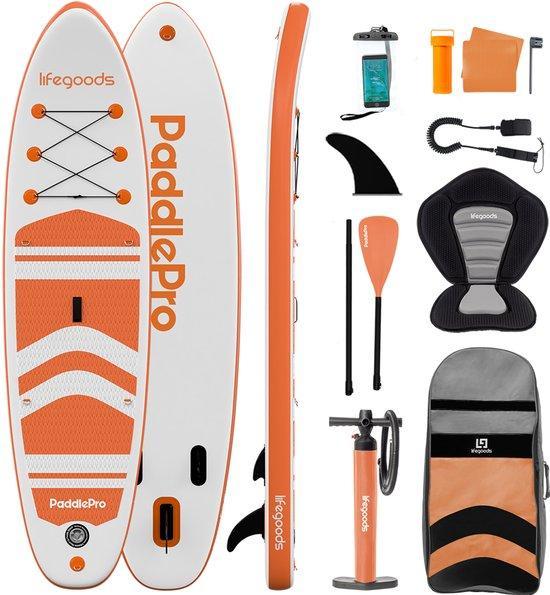 Tweedekans | LifeGoods PaddlePro SUP Board - met Zitje -, Watersport en Boten, Overige Watersport en Boten, Zo goed als nieuw
