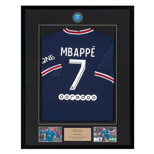 Gesigneerd shirt Mbappé – Paris Saint-Germain – 2021-22, Verzamelen, Overige Verzamelen, Nieuw, Ophalen of Verzenden