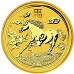 Gouden Lunar II - 1/20 oz 2014 Year of the Horse, Verzenden, Losse munt, Goud