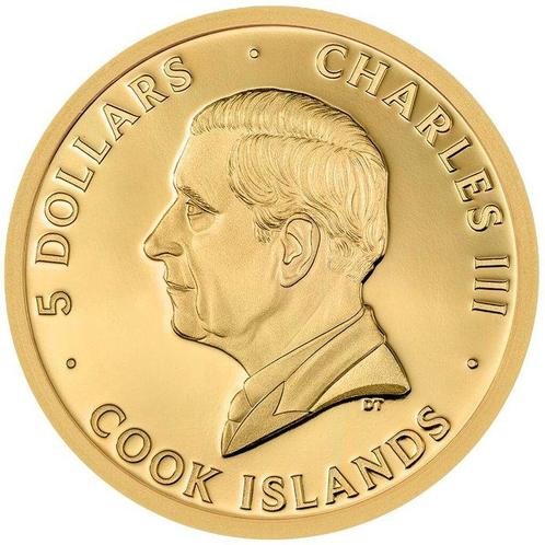 Cookeilanden. 5 Dollars 2025 - In Memoriam - Papst, Postzegels en Munten, Munten | Europa | Niet-Euromunten