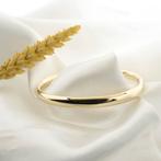 Gouden gladde slavenarmband | Ø 64 mm (gouden slavenarmband, Ophalen of Verzenden, Gebruikt, Overige kleuren, Goud