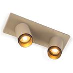 Scott 2 Opbouwspot Champagne Binnenverlichting Spots opbouw, Strak & Modern, Nieuw, Plafondspot of Wandspot, Verzenden