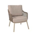 Taste by 4 Seasons Puglia lage tuinstoel - latte, Tuin en Terras, Tuinsets en Loungesets, Verzenden, Nieuw