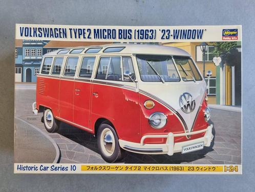 Hasegawa 21210 Volkswagen Type2 Micro Bus (1963) 23-window, Hobby en Vrije tijd, Modelbouw | Auto's en Voertuigen, Verzenden