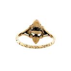 Gouden vintage entourage ring  met roosdiamant 14 krtt/925, Sieraden, Tassen en Uiterlijk, Ringen, Ophalen of Verzenden, Nieuw