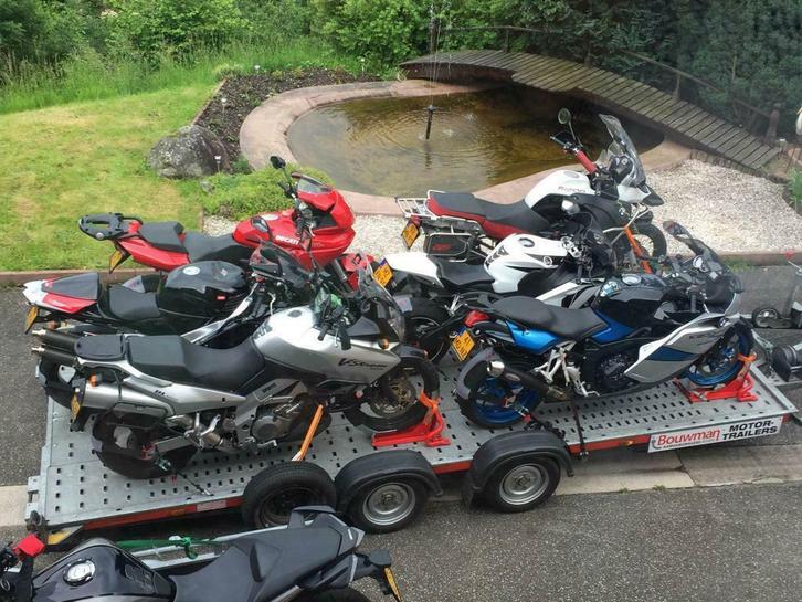 Tandemas motortrailer 4 tot 6 motoren HUUR, Diensten en Vakmensen, Verhuur | Auto en Motor, Aanhangwagen