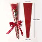 Hoes enkele bloem Rood met gouden streepje ca. 20 stuks, Ophalen of Verzenden, Nieuw