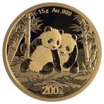 15 gram - Goud .999 - 2026 China Panda Goldmünze - Zonder