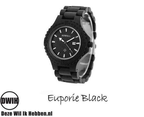 Euporie Black, Sieraden, Tassen en Uiterlijk, Horloges | Heren, Verzenden