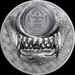 Mongolië. 1000 Togrog 2021 Mystic Wolf - 2 Oz - Black Proof,