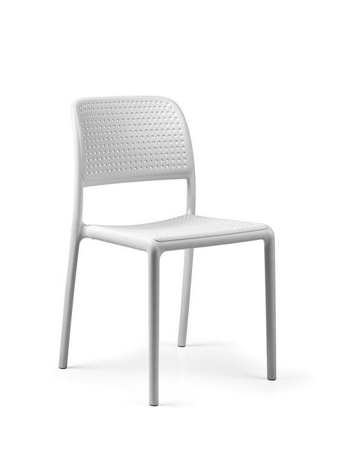 2 stuks Nardi Bora Bistrostoel kunststof - Bianco, Tuin en Terras, Tuinsets en Loungesets, Nieuw, Overige materialen, Ophalen of Verzenden