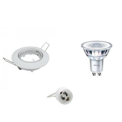 Voordeelset: LED Spot Set - GU10 Fitting - Inbouw Rond -, Huis en Inrichting, Lampen | Spots, Plafondspot of Wandspot, Nieuw, Led