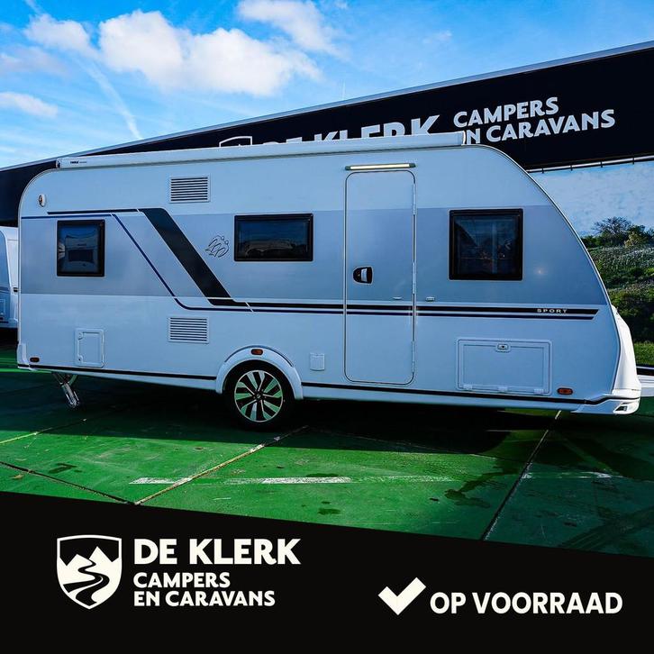 Knaus SPORT 500 KD gas, Caravans en Kamperen, Caravans, 1250 - 1500 kg, tot en met 5, 7 tot 8 meter, Knaus, Ophalen