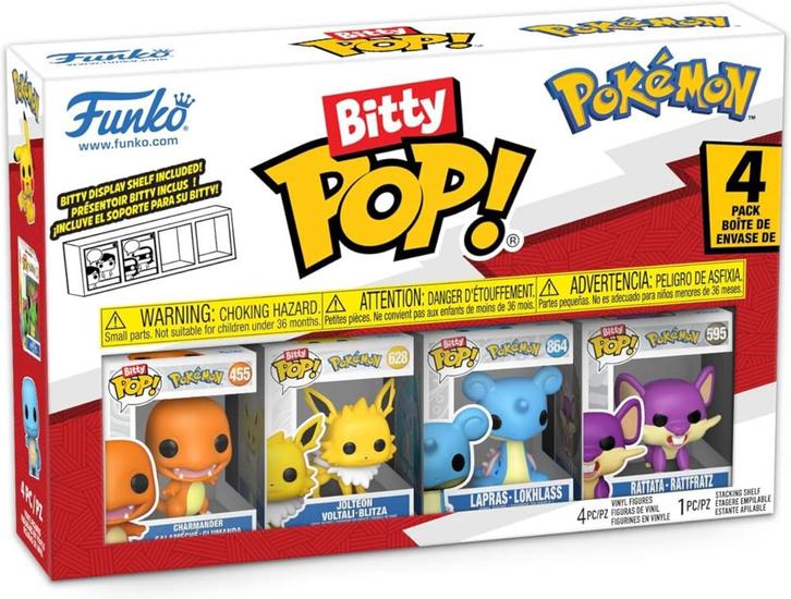 Funko Bitty Pop! - Pokemon 4 Pack - Charmander | Funko -, Verzamelen, Poppetjes en Figuurtjes, Nieuw, Verzenden