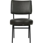 Leren eetkamerstoel Rondo - Granada Graphite (donkergrijs), Ophalen of Verzenden, Nieuw, Leer