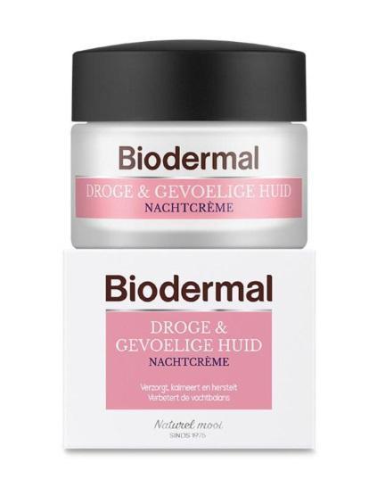 Biodermal Nachtcreme droge en gevoelige huid 50ml, Sieraden, Tassen en Uiterlijk, Uiterlijk | Gezichtsverzorging, Nieuw